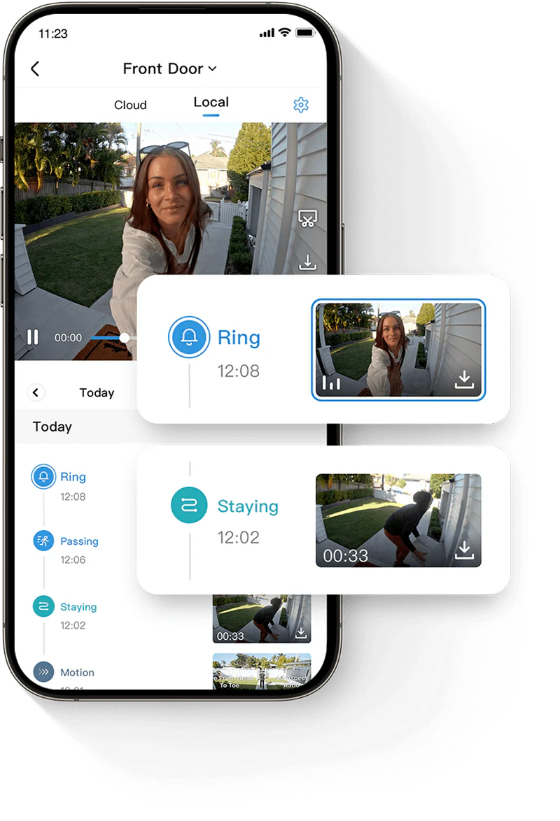 Aosu Video Doorbell Ultra (V8S), 5MP Ultra HD, 2.4 GHz WiFi, 180